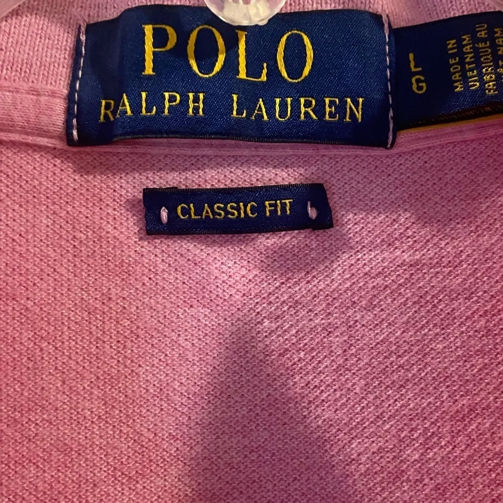 Ralph Lauren Men’s Pink Classic Fit SS Polo Shirt Size L
